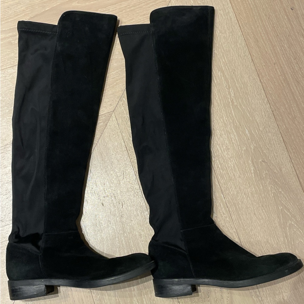 Blondo Waterproof Black Suede Over the Knee Boots